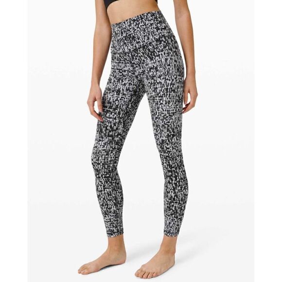 Lululemon Align Pant II 25" High Rise Leggings Urban Block Ice Grey Black size 2 - Picture 14 of 14